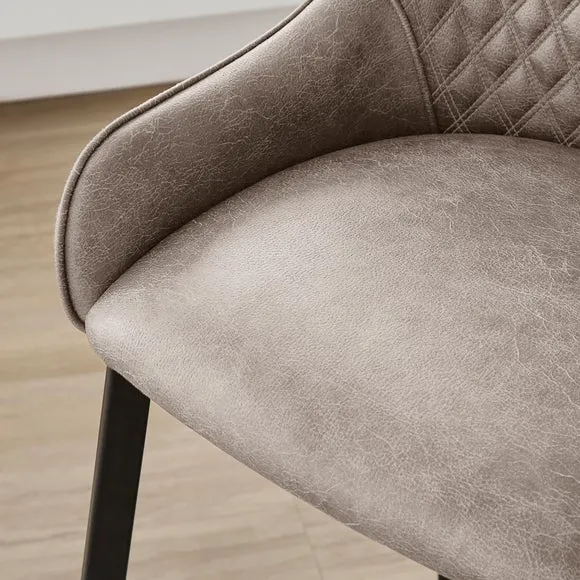 Hudson Bar Stool, Faux Leather 4