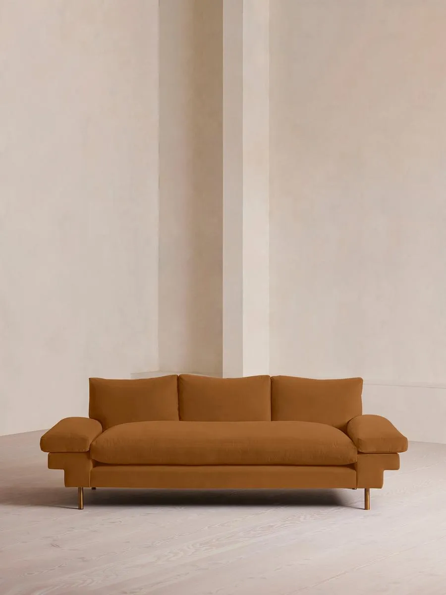 Bristol Sofa, Velvet, Mustard