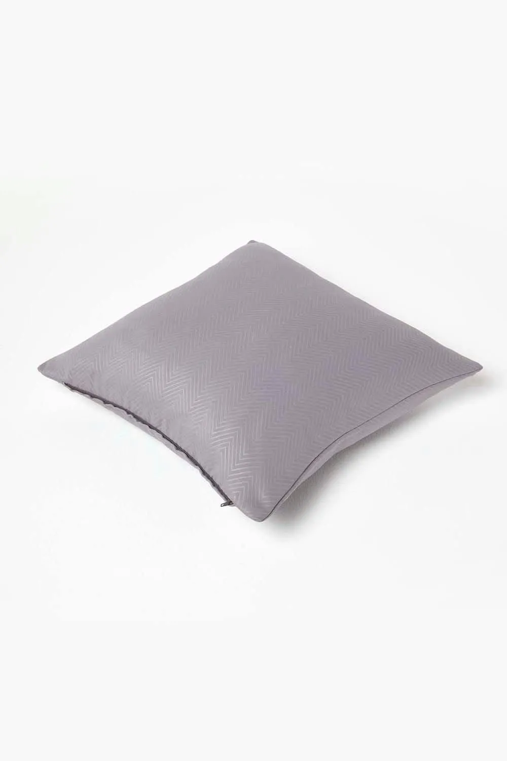 Homescapes Herringbone Cushion Cover in Grey 4