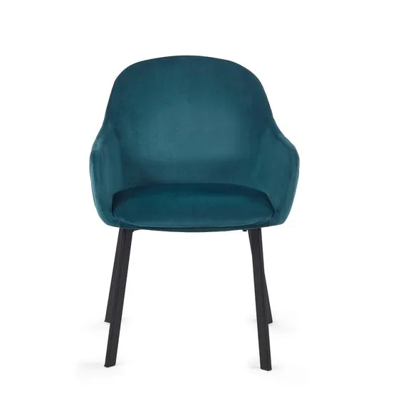 Nero 2 Seater Dining Table Table with 2 Lima Dining Chairs 3