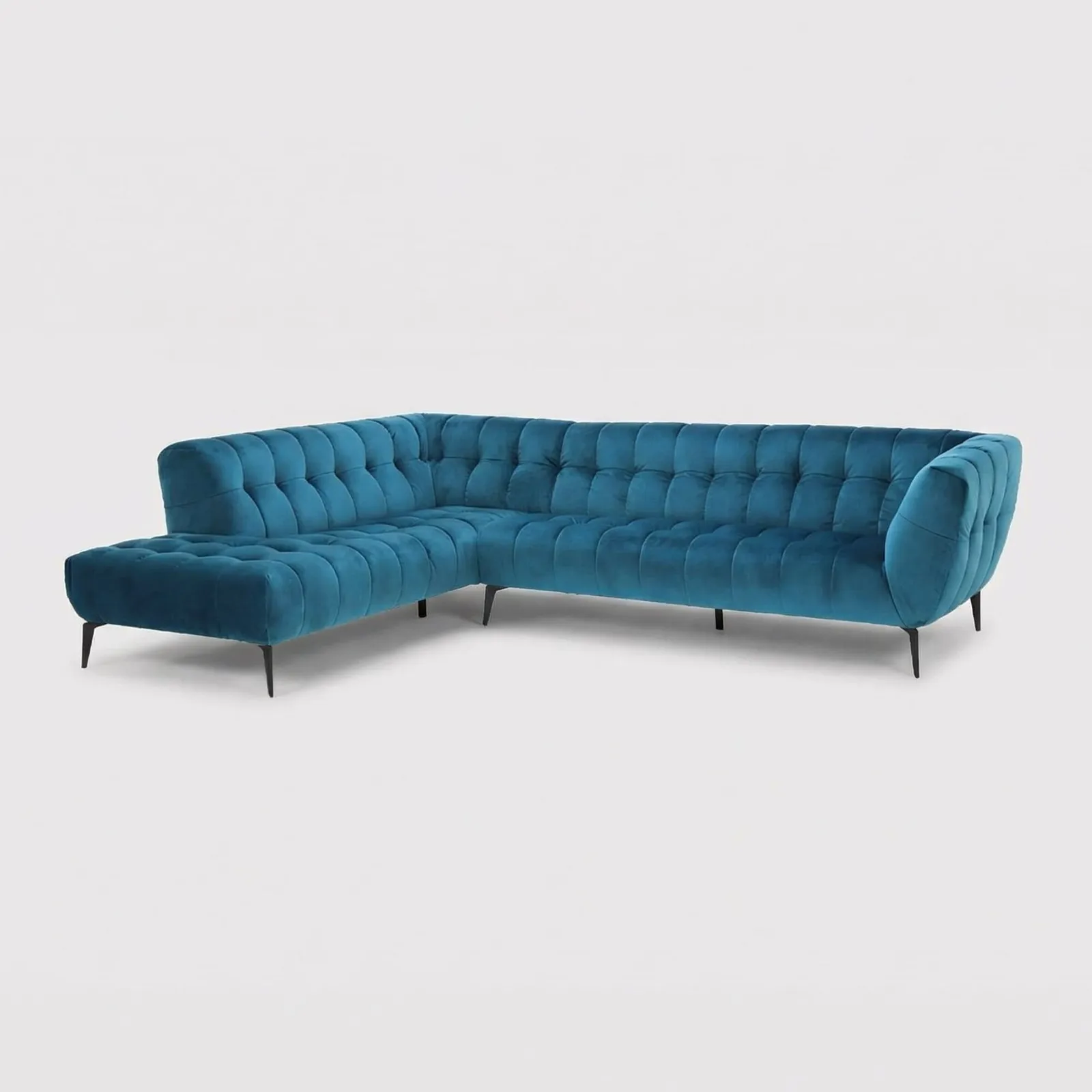 Azalea Corner Group Chaise Left Sofa, Teal | Barker & Stonehouse 1