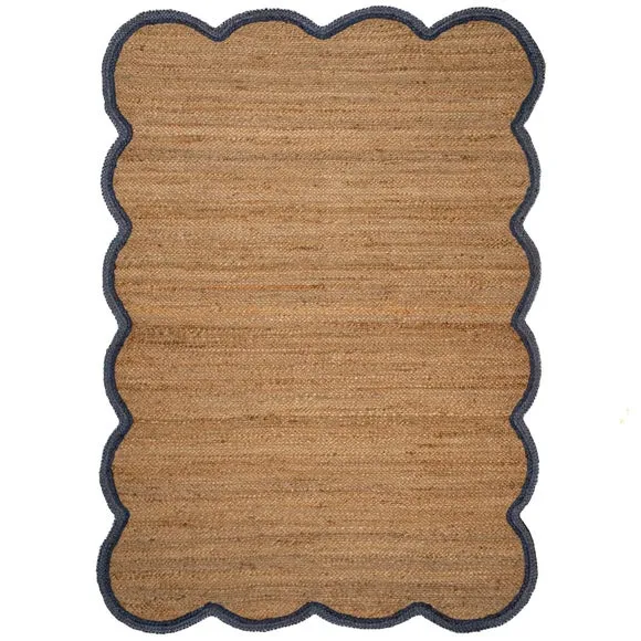 Kesia Scallop Textured Jute Rug 5