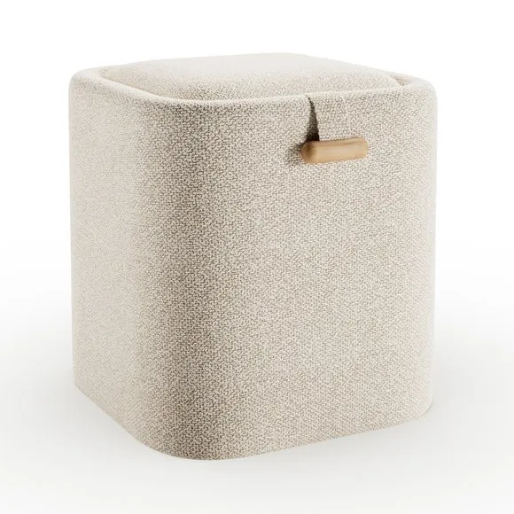 Pebble Boucle Tray Table Storage Footstool 6