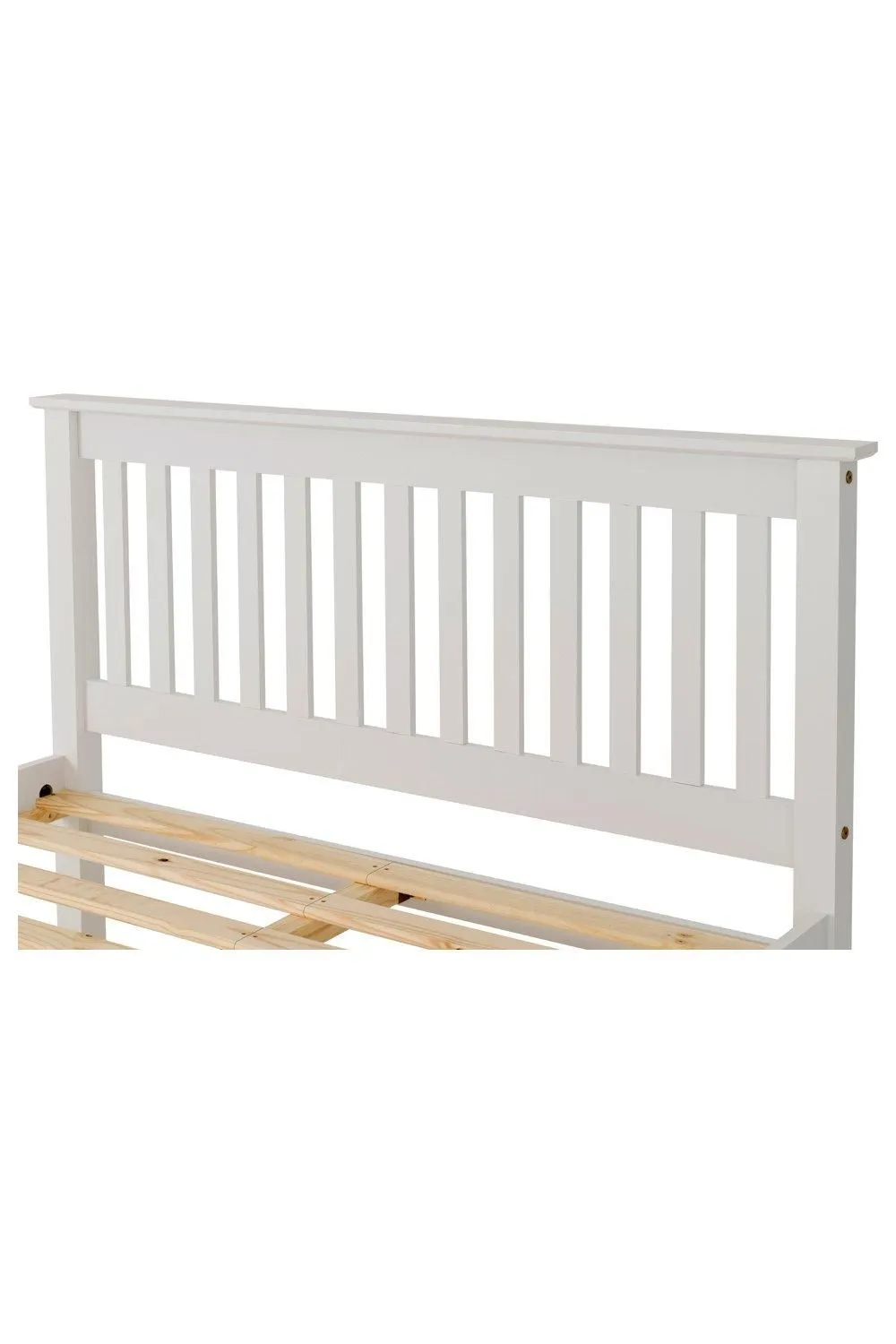 Seconique Monaco 5' King Bed Low Foot End in White 5