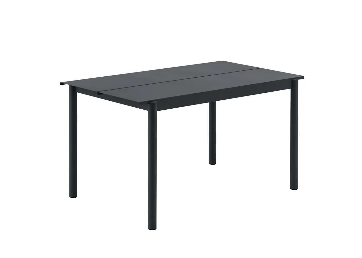 Muuto Linear Outdoor Steel Table Medium Black 1