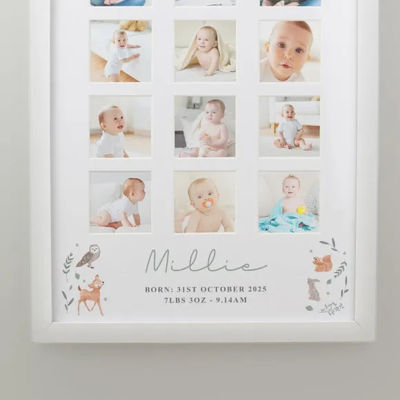 Personalised Woodland Animal Multi Photo Frame 3