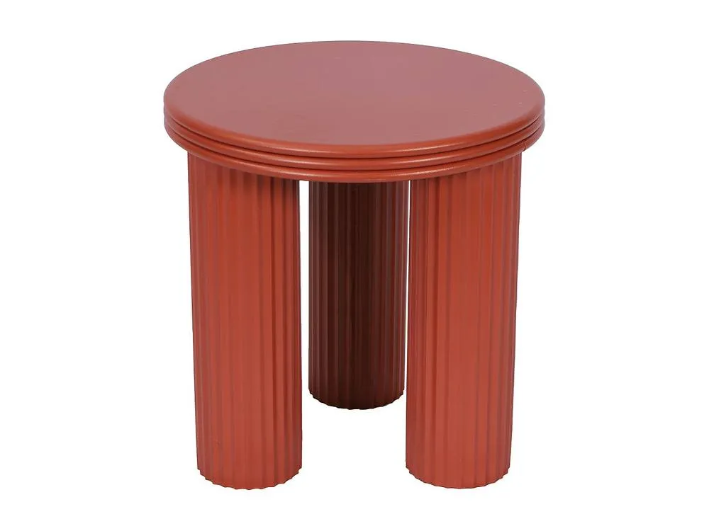 Vente-unique Metal Side Table - H36 Cm - Terracotta - RAVOKA 4