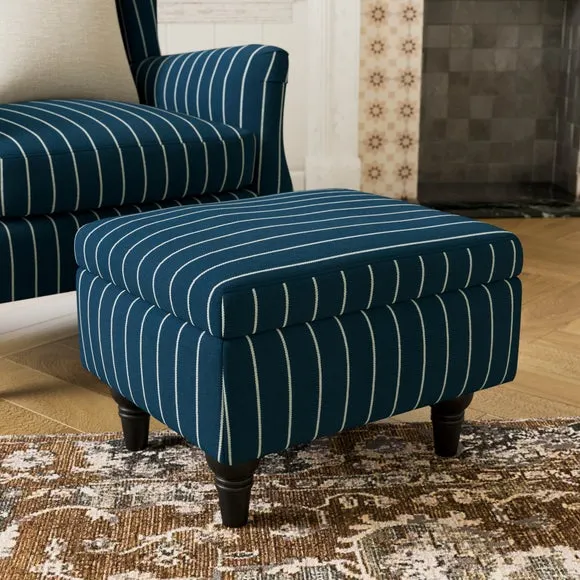 Charnwood Pinstripe Storage Footstool