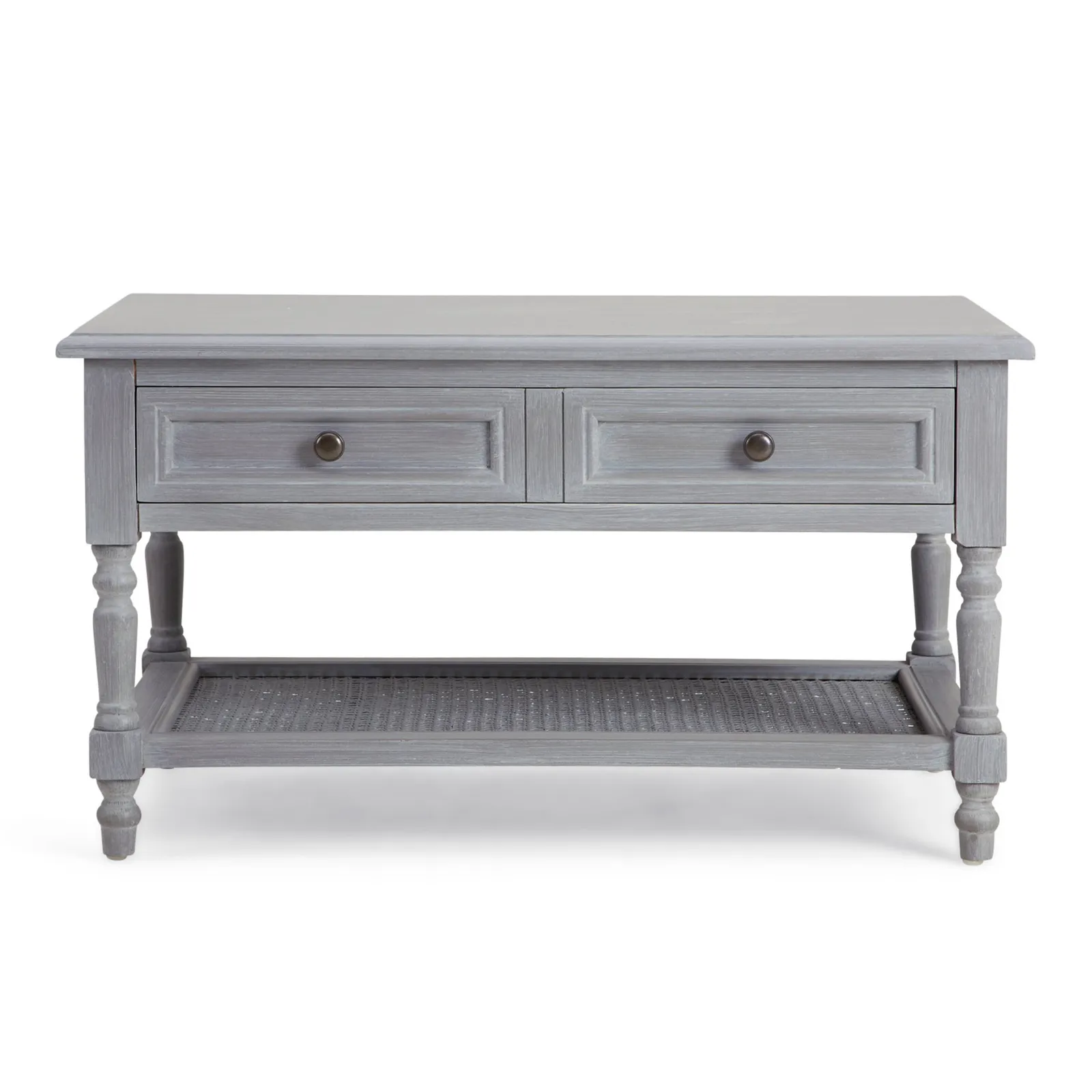 Lucy Cane Grey Coffee Table Slate (Grey)