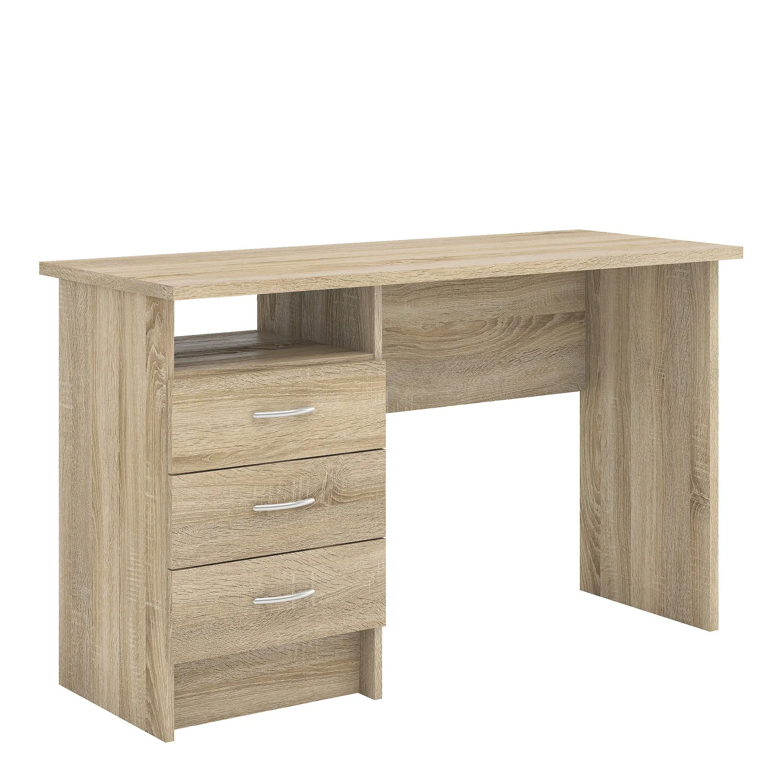 Furniture To Go Function Plus Desk 3 Drawers in Light Oak