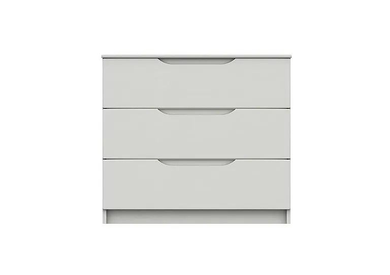 St Pancras 3 Drawer Chest - White