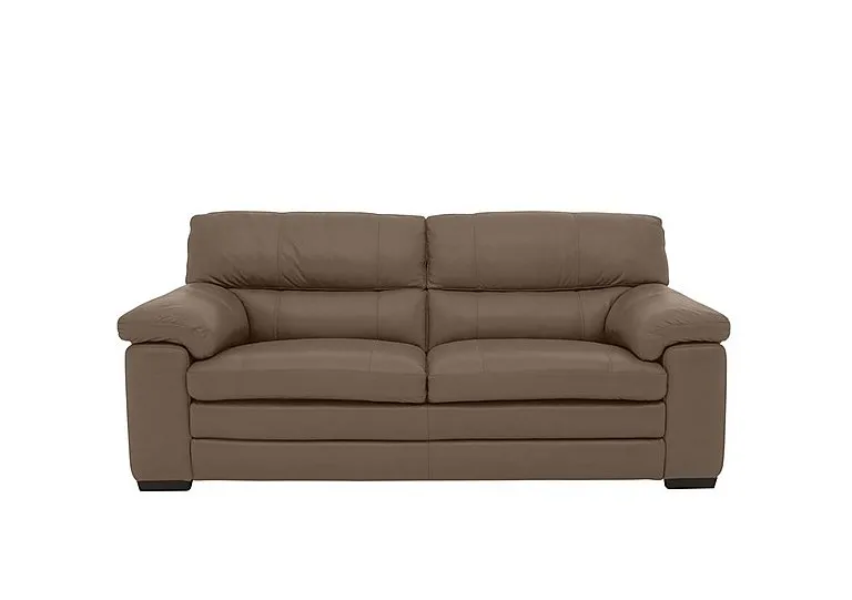 Cozee Leather 2.5 Seater Sofa - Fawn