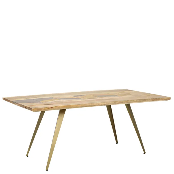 Leif Dining Table  Natural Mango Wood
