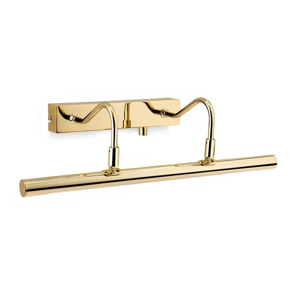Netlighting LED 1 Light Picture Wall Light c w Dimmer Switch Polished Brass in Gold