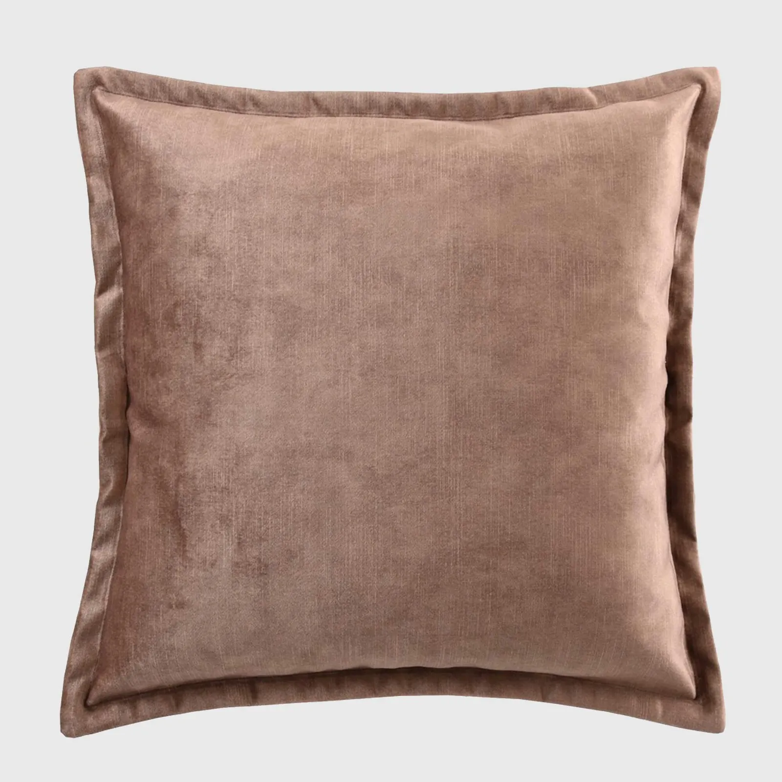 Brown Edged Cushion, Square Polyester | Barker & Stonehouse