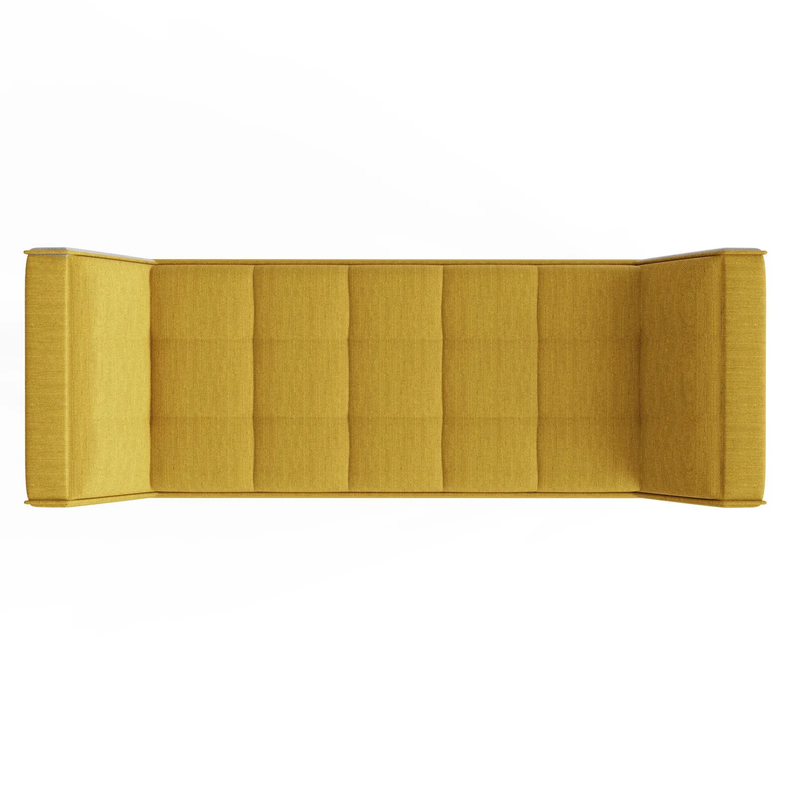 GFW Milan Ottoman Storage Bench in Mustard 6