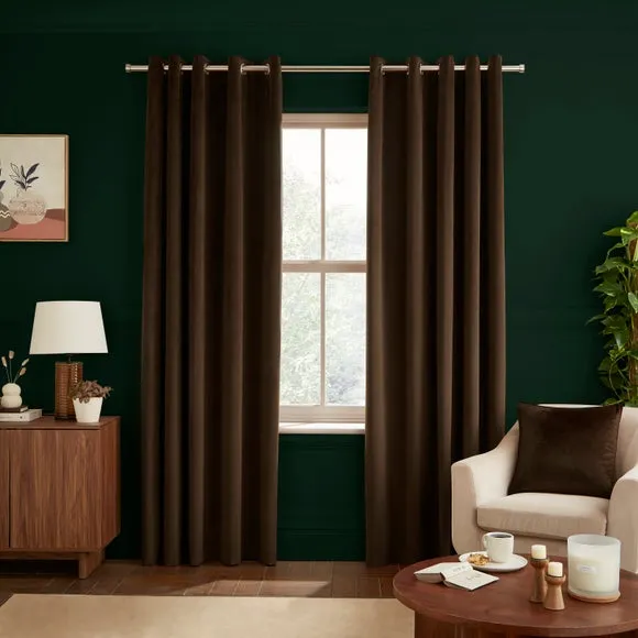 Luxe Velour Eyelet Curtains (Blackout Available) 2