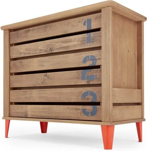 Aldgate Chest of Drawers, Red