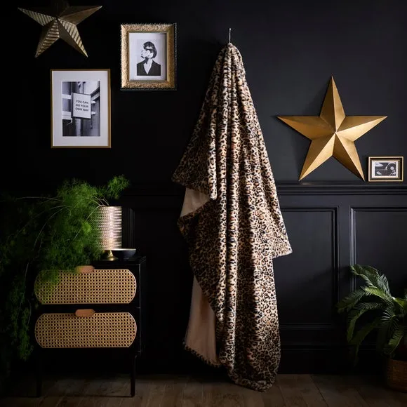 Fusion Leopard Throw Blanket 150cm x 200cm