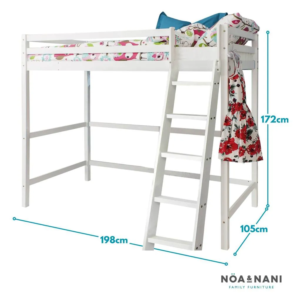 Nöa and Nani Texas High Sleeper Cabin Bed in White 4