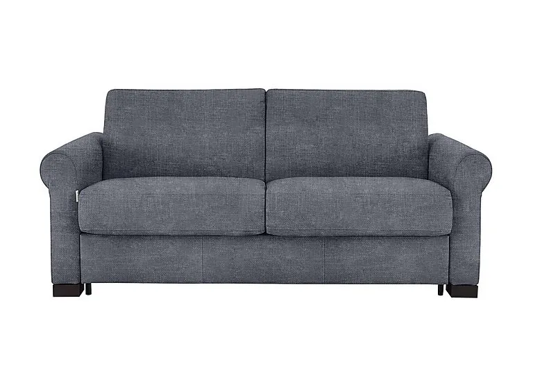 Alcova 2.5 Seater Fabric Sofa Bed with Scroll Arms - Baobab Grigio