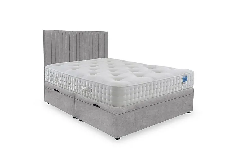 Ortho 2000 Manual Side Ottoman Divan Set - Small Double - Lace Dolphin