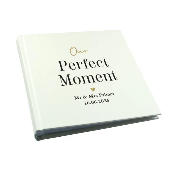 Personalised Free Text Square Wedding Photo Album 4