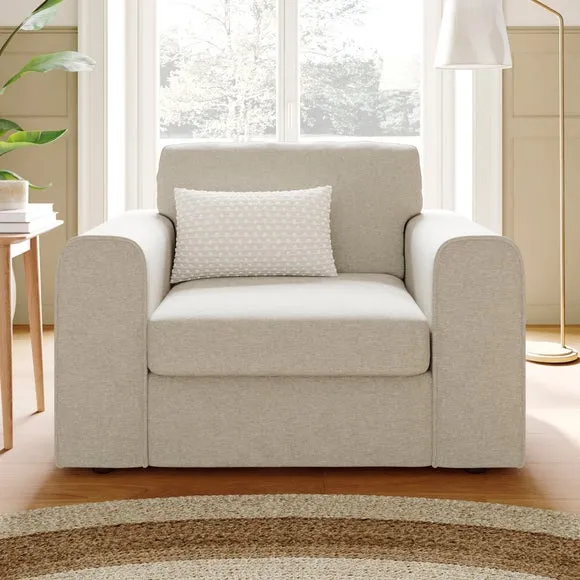 Abel Vintage Soft Chenille Snuggle Chair 1