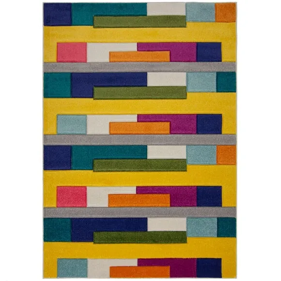 Mambo Patchwork Stripe Rug 5
