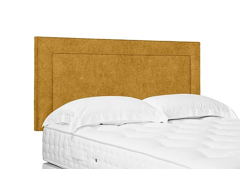Artisan Collection Foley Standard Strutted Headboard - Single - Tweed Mustard