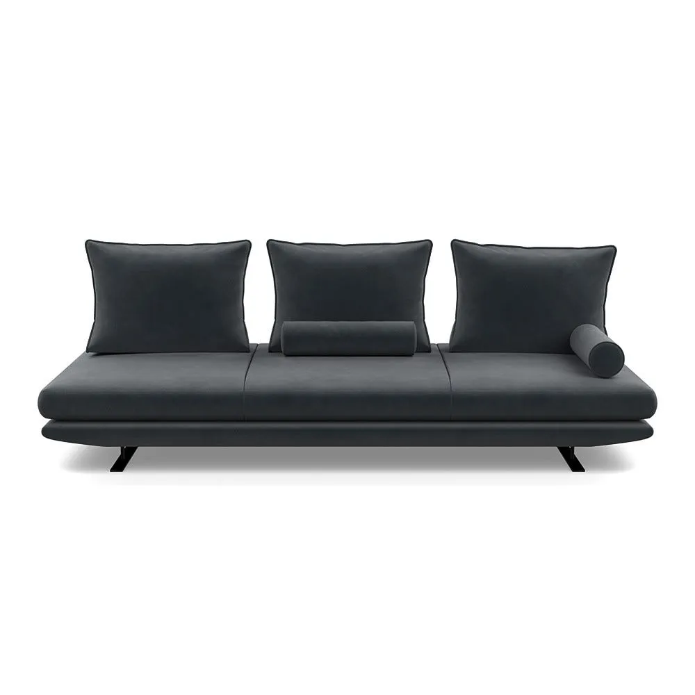 Ligne Roset Prado Large Settee Alcantara Chic Grey