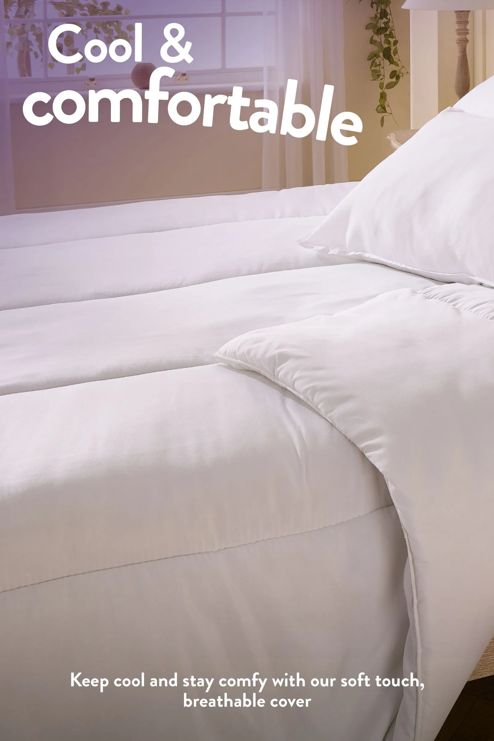 Slumberdown Climate Control 10.5 Tog All Year Round Duvet in White 3