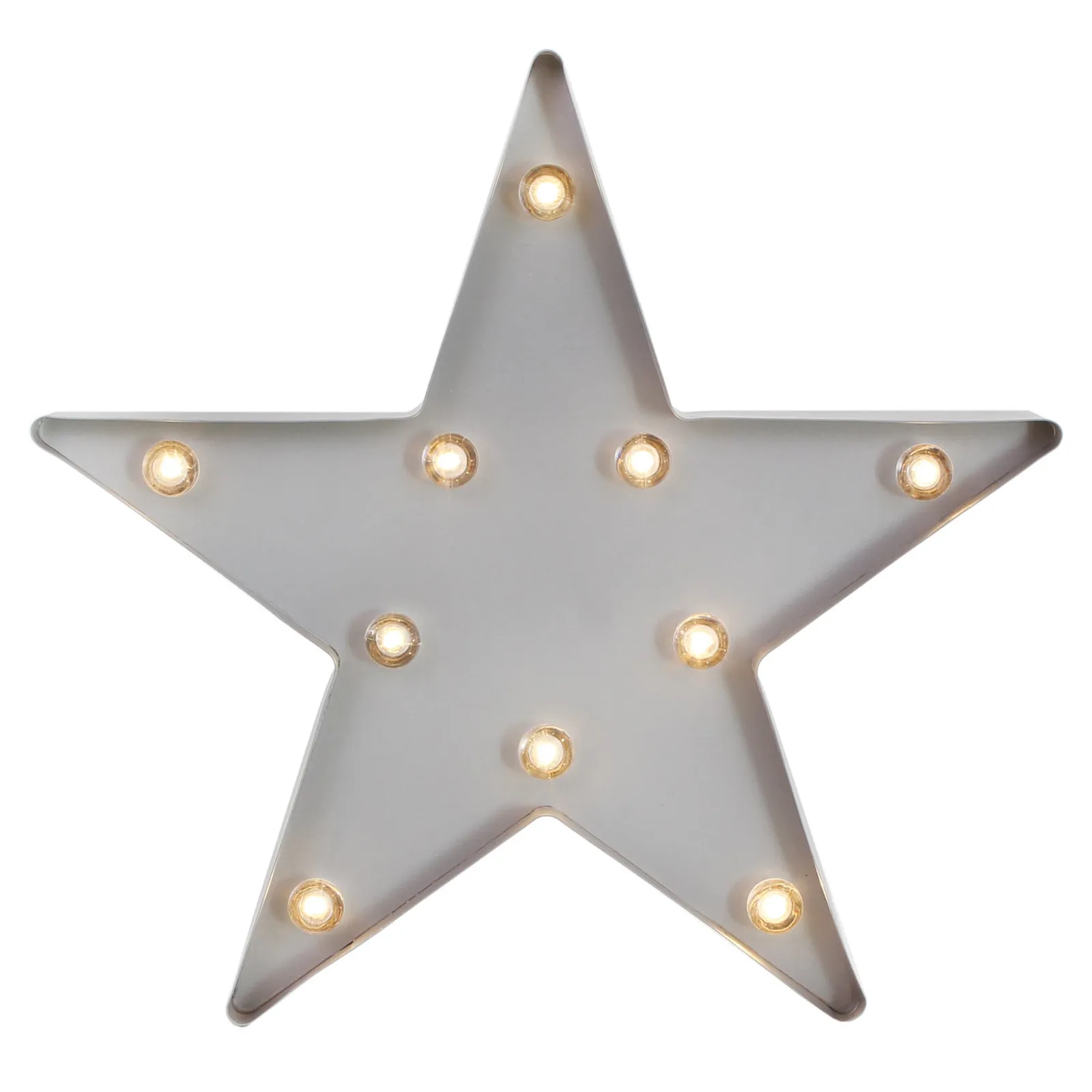 Star Shaped Grey Light Grey