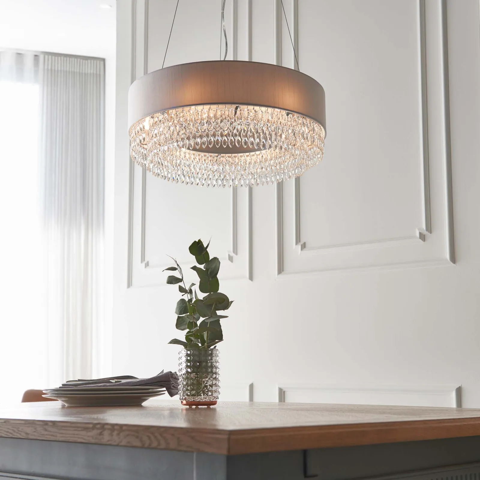 Vogue Lucerne 6 Light Ceiling Fitting Silver