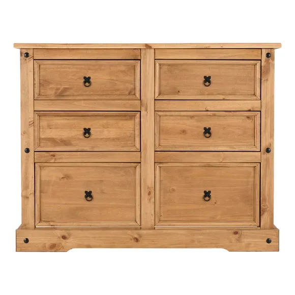 Corona 6 Drawer Chest, Pine 3