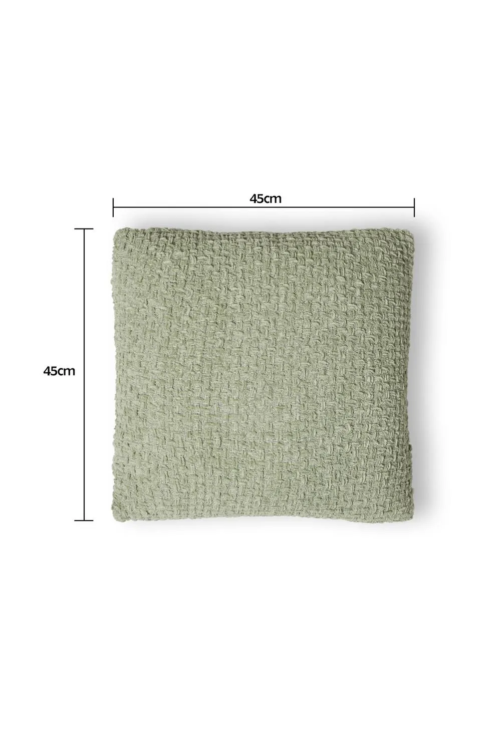 BHS Cross Weave Cushion in Green 3
