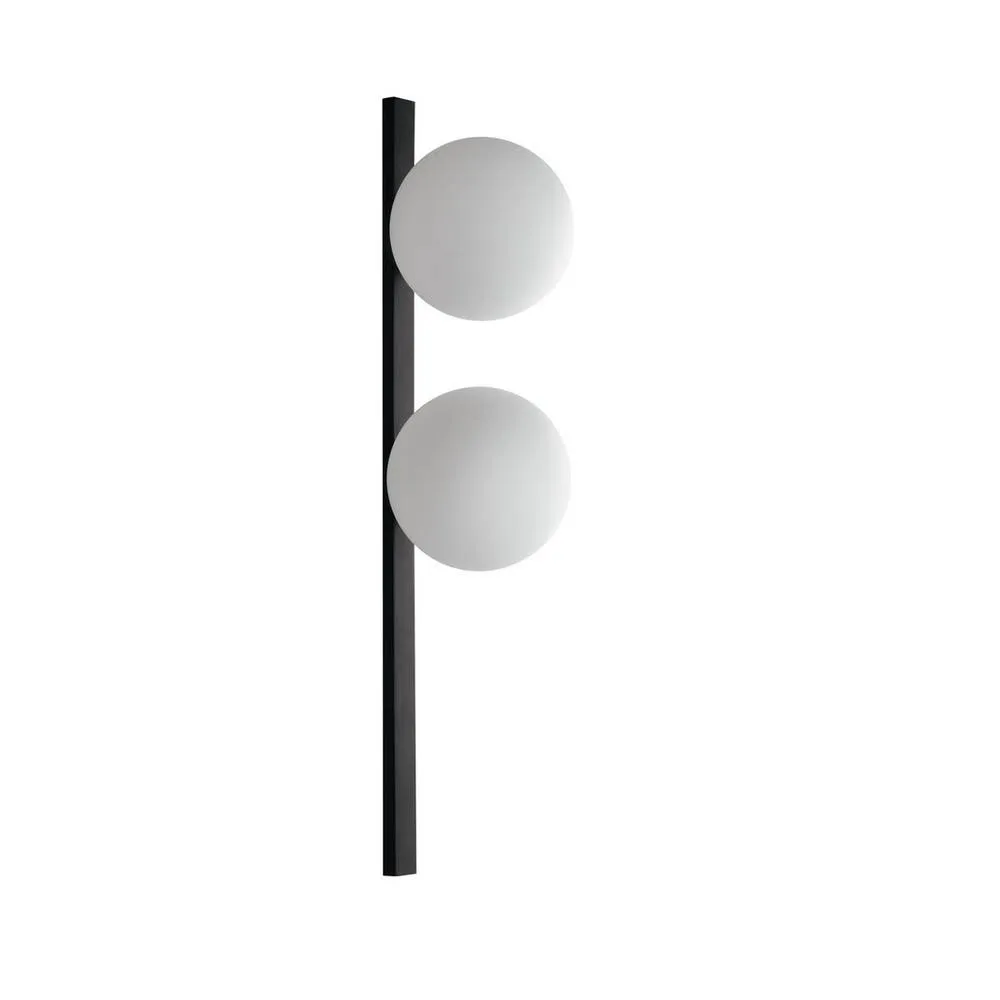 Netlighting Enoire Twin Globe Wall Lamp Black Opal E14