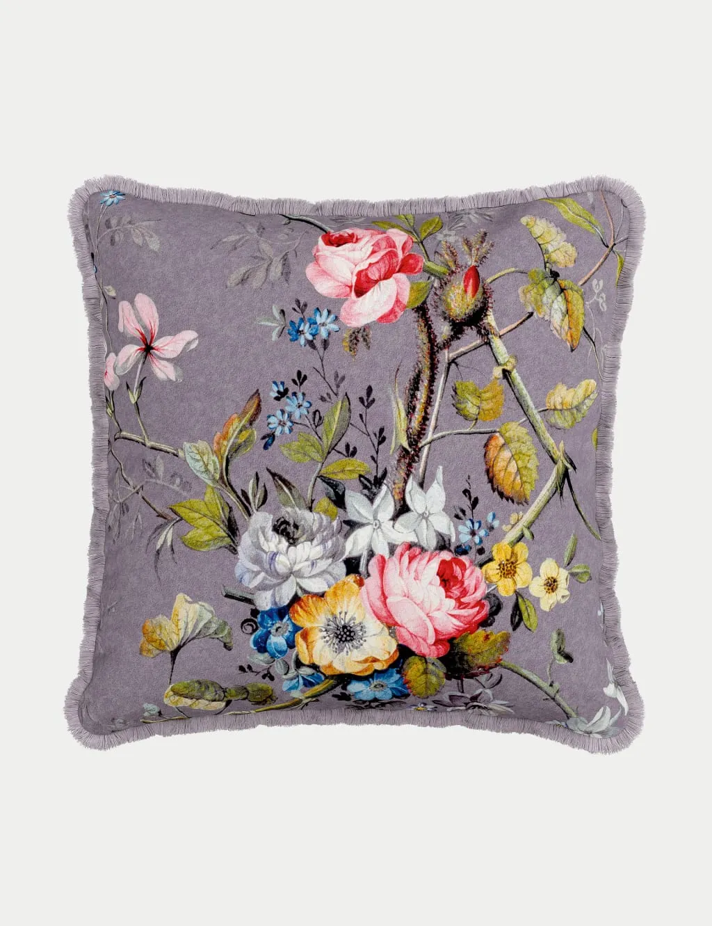 V&A Pure Cotton Kilburn Floral Cushion Multi