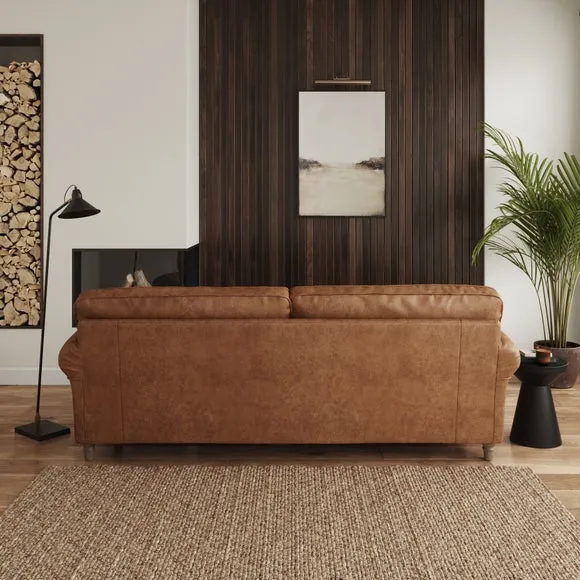 Flori Arizona Faux Leather 4 Seater Sofa 3