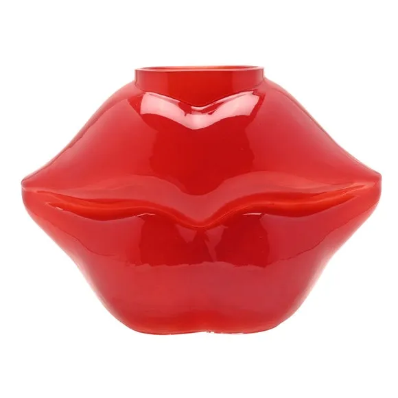 The Feel Good Club Lips Glass Vase 2