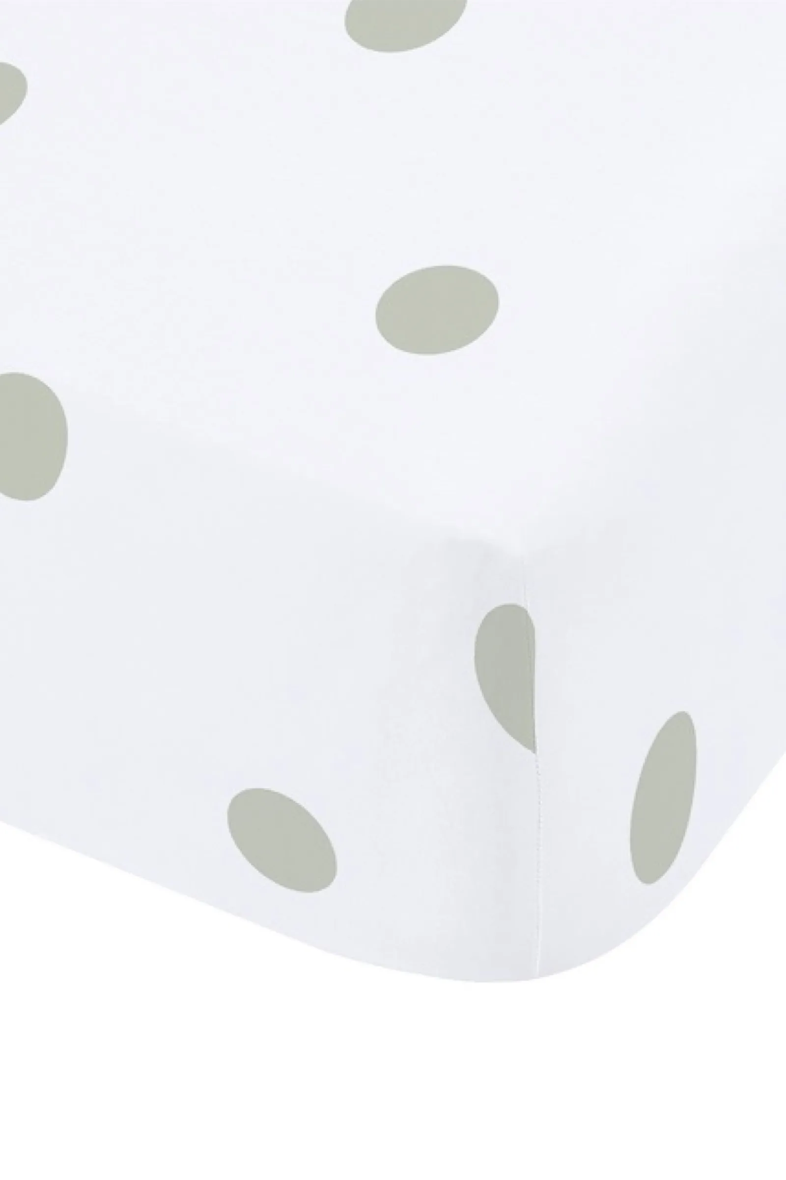 Catherine Lansfield 'Brushed Polka Dot' Cotton Fitted Sheet in Green 3