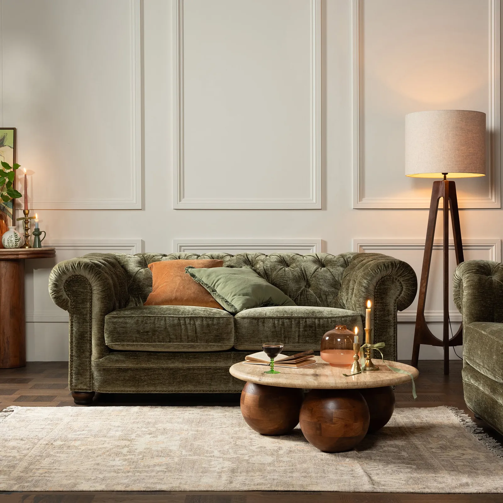 Everett 2 Seater Sofa, Green | Barker & Stonehouse 2