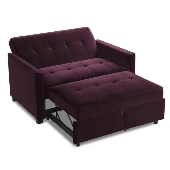 Summer Velvet 2 Seater Sofa Bed 5