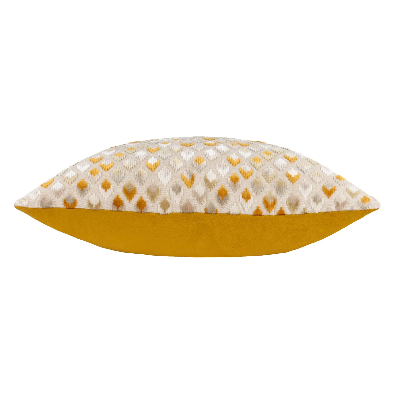 Paoletti Lexington Geometric Velvet Cushion in Gold 4