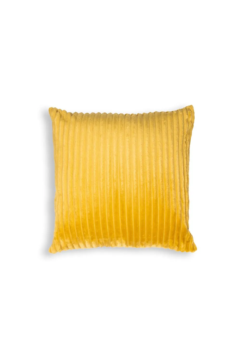 BHS Luxury Ribbon Velvet Cushion in Yellow 2