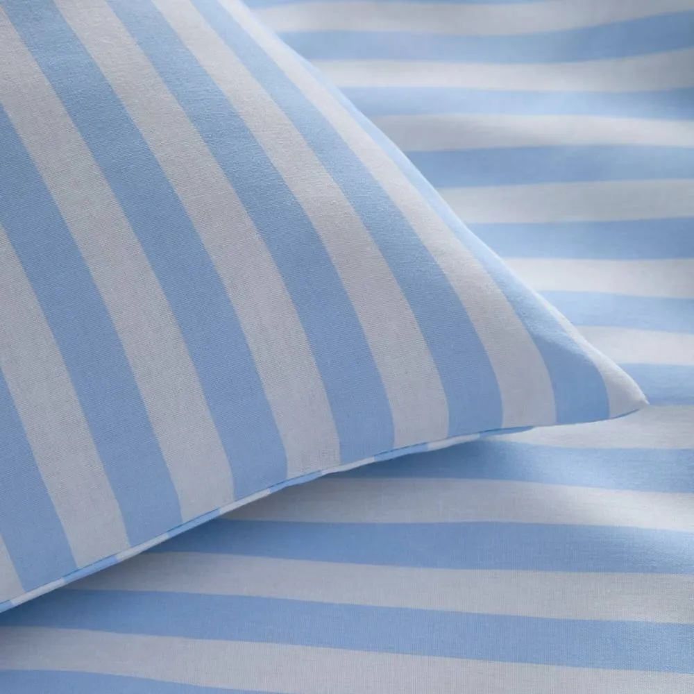 Portfolio Home Pencil Stripe Duvet Cover Set in Blue 2