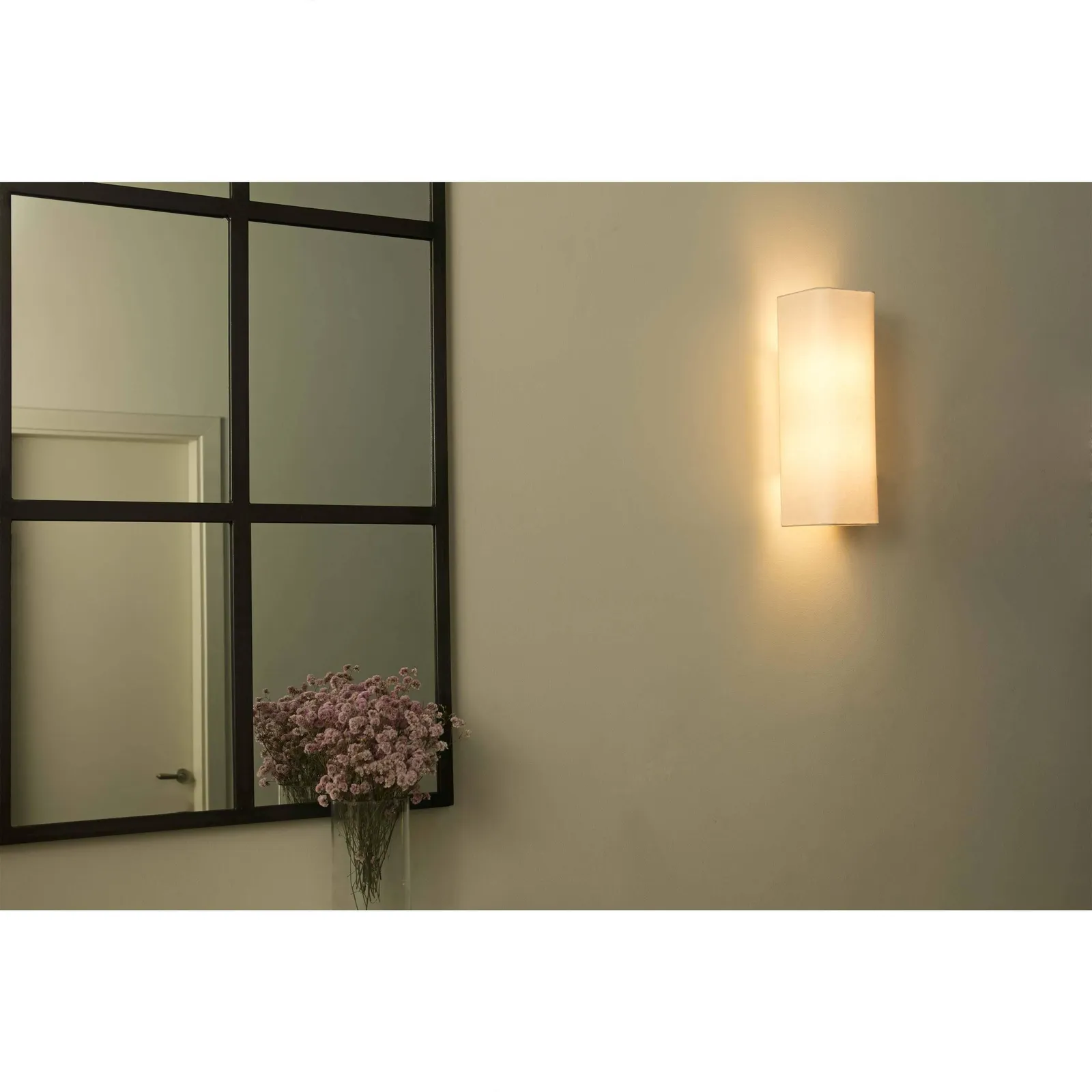 Netlighting Cotton Beige Square Wall Light 375x 200x 105 E27 2