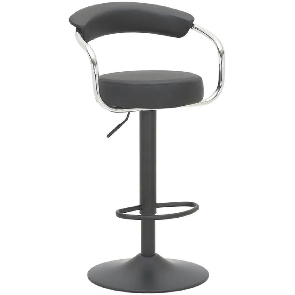 netfurniture Lazio Matt Black Bar Stool Black 2