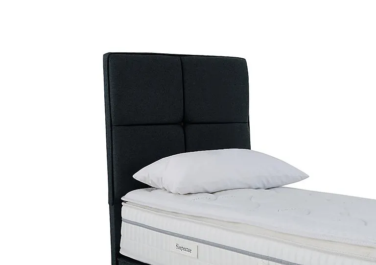 Dalmore Floor Standing Headboard - Single - Weave Noir