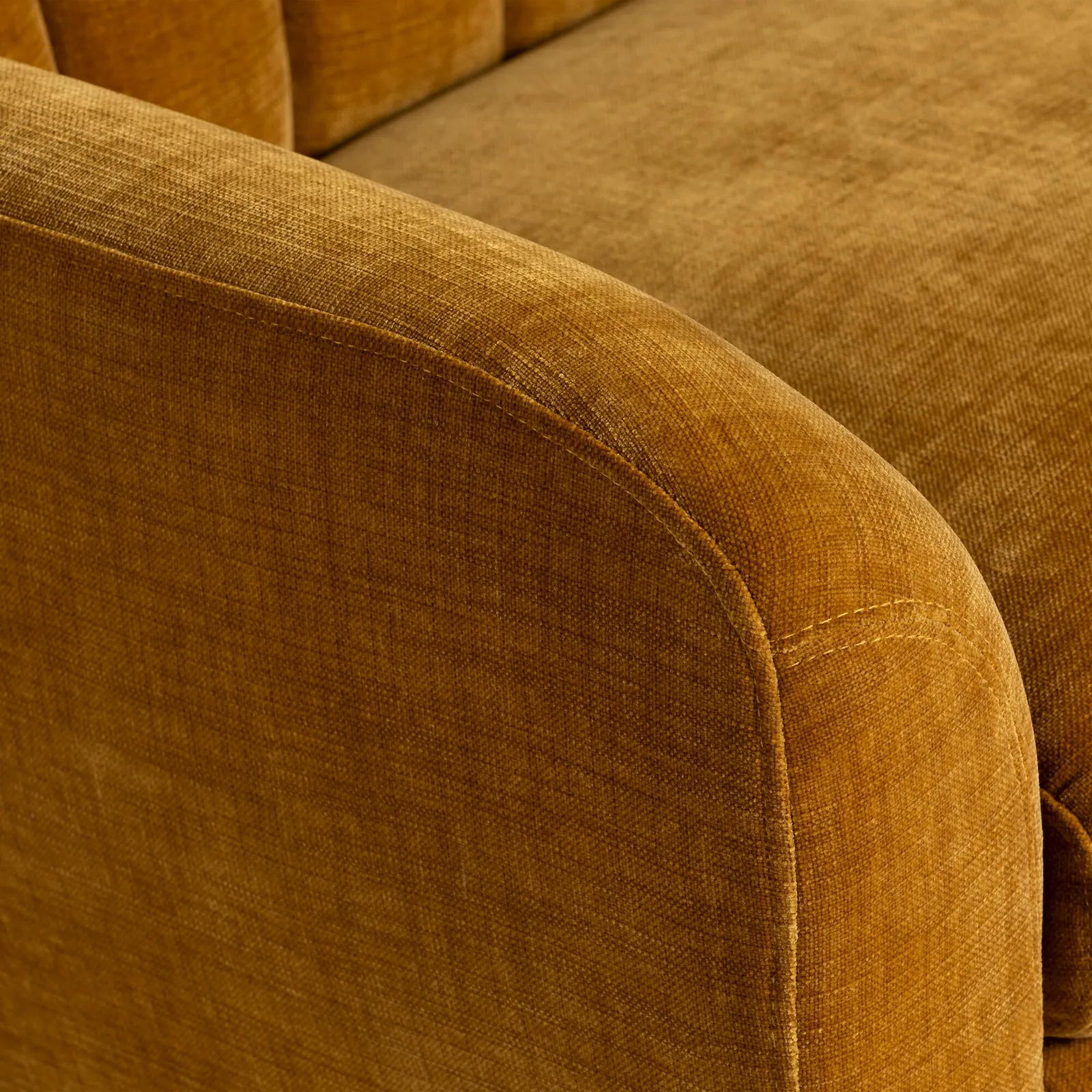 Aelin 3 Seater Sofa, Yellow Fabric | Barker & Stonehouse 4